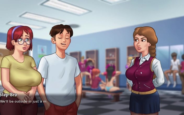 Porn Games: विशाल स्तनों की तुलना - Summertime saga गेमप्ले