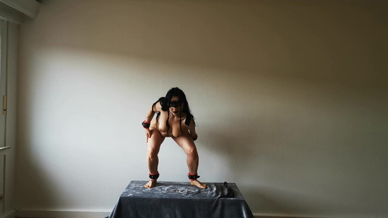 Kitty Dancer: Goth Girl Dances with Whip &amp; Flogger, Begging for Your Dominance