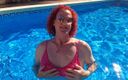 Mistress Jodie May: Just me, in a bikini, splashing about in a pool...