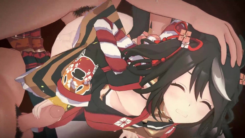 NSFWOtaku: Uma Musume - Kitasan Black Gangbang Sex - 3D Hentai Animations