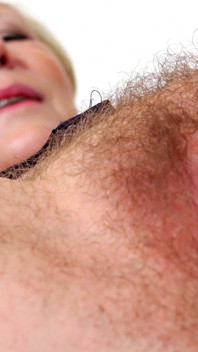 Hairy Granny Gets Her Pussy Stretched, Fingered and Gaped