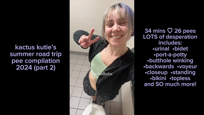kactus kutie: Summer Road Trip Pee Compilation Part 2