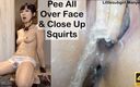 Littlesubgirl: Pisse sur tout le visage et squirts en gros plan