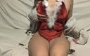 Mimiandevan: Miss Santa solo kreunend orgasme