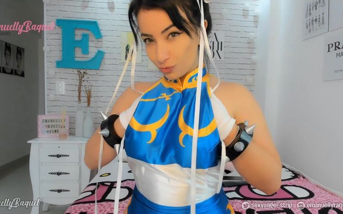 Emanuelly Raquel: Chun Li Cosplay'in anal mastürbasyon talimatları