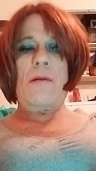 Sexy Mature Crossdresser Has Toy Play