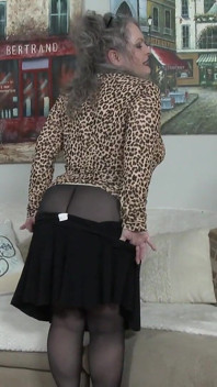 BBW MILF Torrey Lisa in Black Sheer Pantyhose