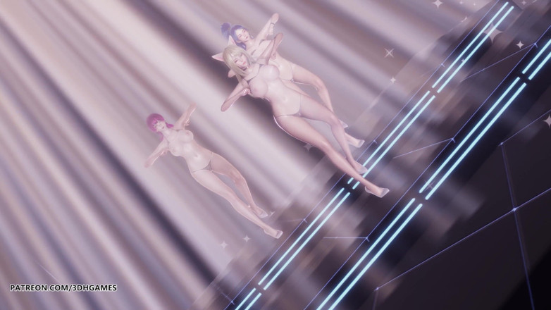 3D-Hentai Games: [MMD] Momoland - Baam Ahri Kaisa Evelynn sexy striptease League of...