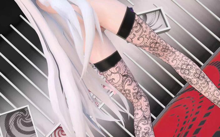 Smixix: Yowane Haku se déshabille en lingerie sexy Hentai Stickysticky Chanson...