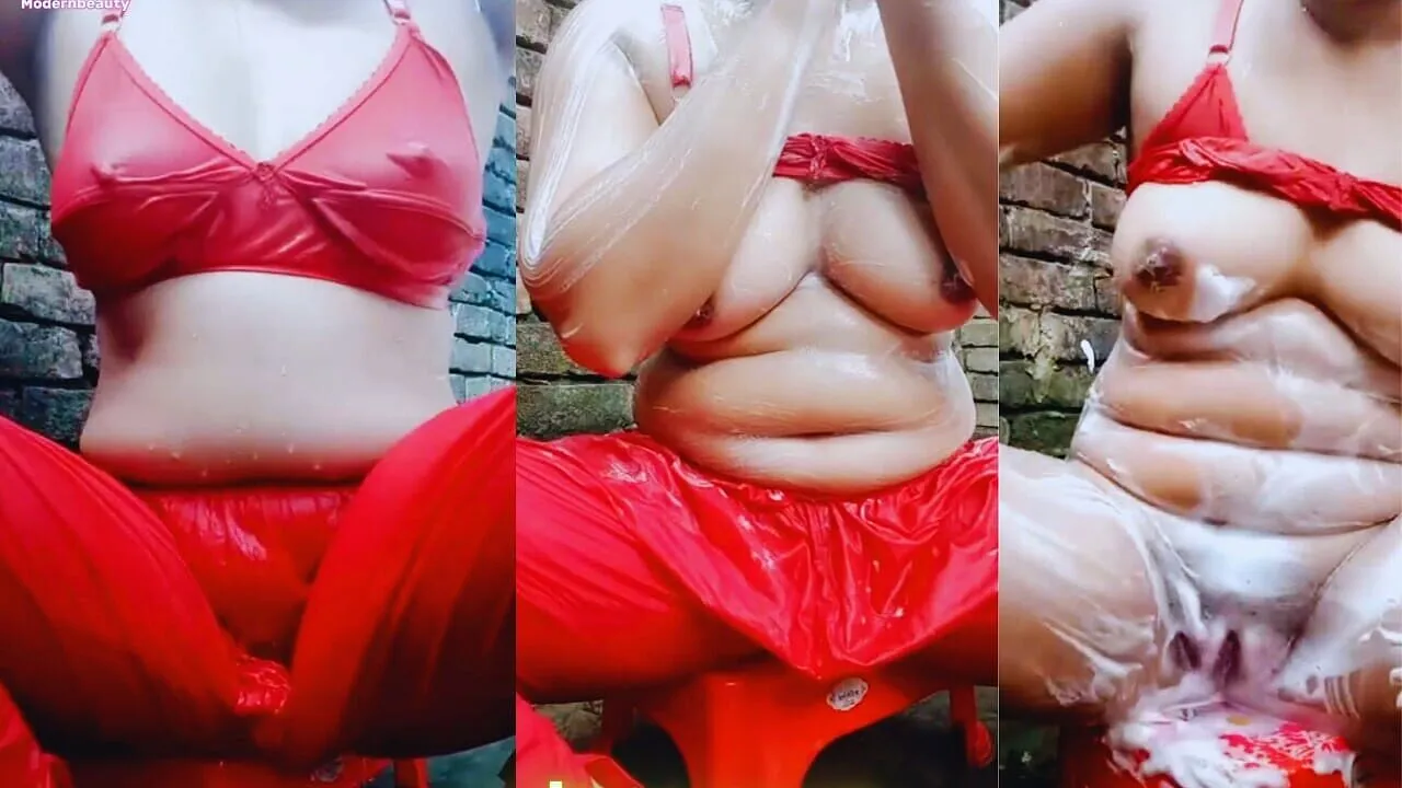 Indian Randi Pornsouth - Open Red Salwar Kameez at Bath Time. Pretty Girl Showing Boobs and Juicy  Pussy When She Is Bathing. by Modern Beauty | Faphouse