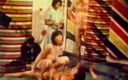 Vintage Usa: Vintage orgy with sexy big-boobed white and black milfs - (No audio...