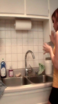 Hot Brunette Babes in the Kitchen: Passionate Licking and Fingering to Orgasm