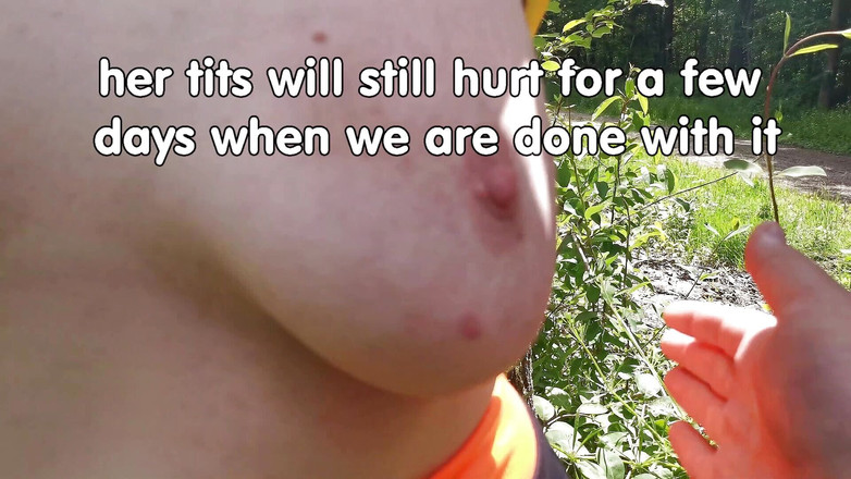 Bouncy Tits Action: Hukuman toket terbaik di luar ruangan bagian 1