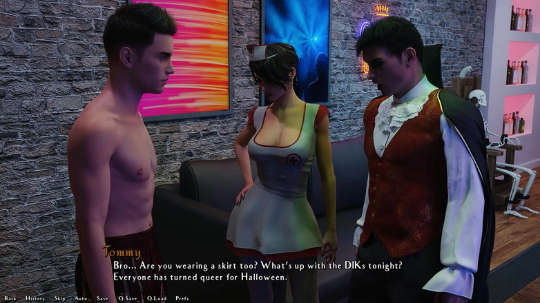 LoveSkySan69: Siendo un dik 0.9.1 vixens parte 286 cachonda fiesta de Halloween por...