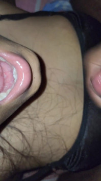 Beautiful Indian GF Huge Cum on Her Mouth in Her 21st Birthday