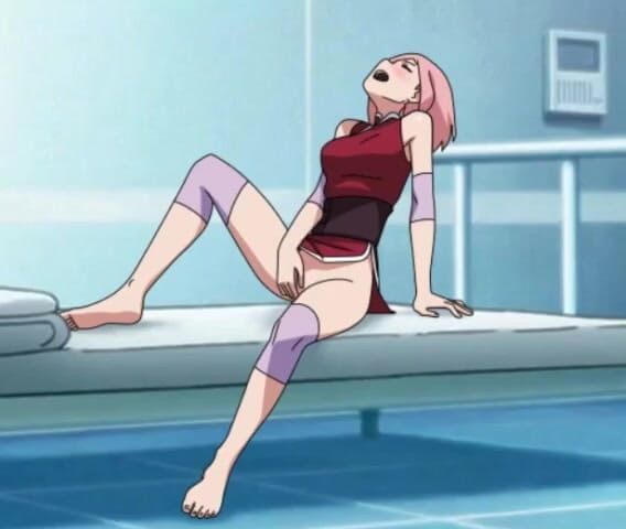 LoveSkySan69: Naruto - Ninja Naruto Trainer - Część 38 - Haruno Sakura masturbuje się przez...