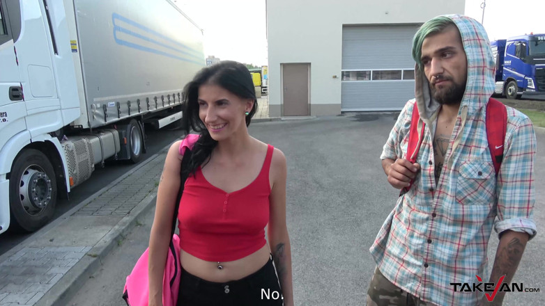 Take Van: She will get a ride, but not without jizz on...