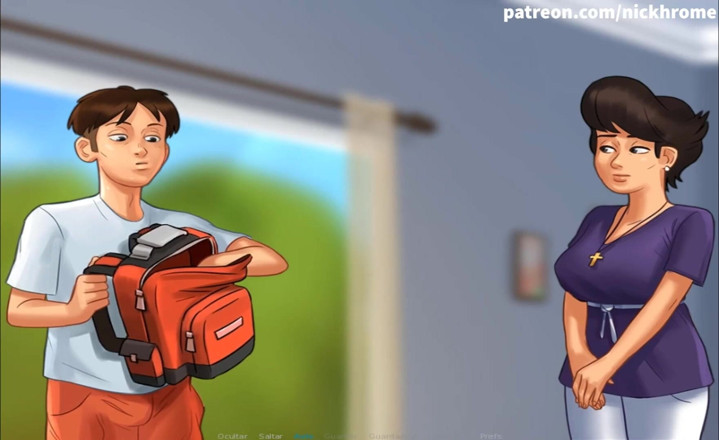 Cartoon Universal: Summertime saga part 78 - mature woman ( Spanish sub )