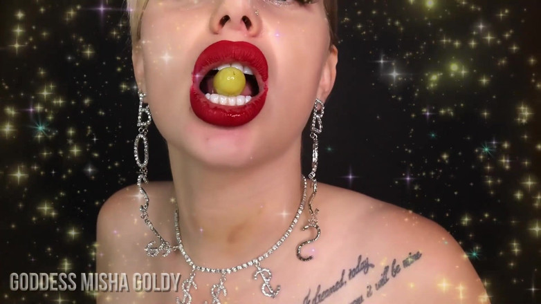Goddess Misha Goldy: This is a food porn 2, boy!