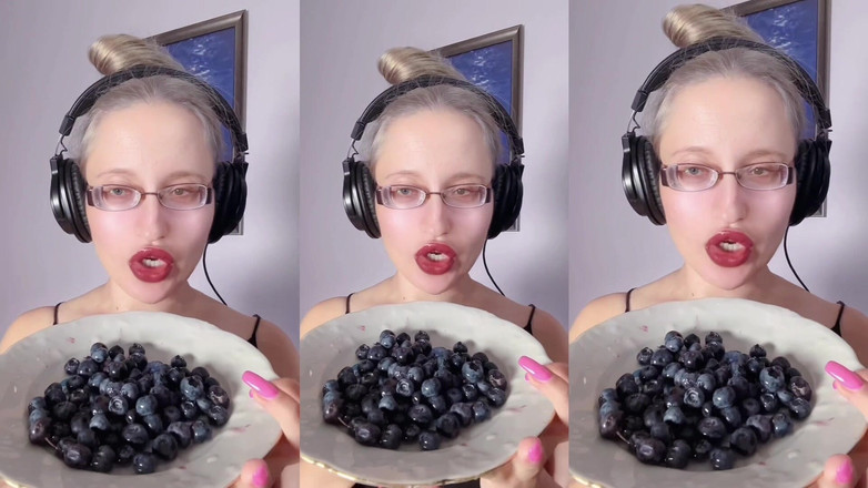 FinDom Goaldigger: Asmr Blueberry їсть - Asmr, Окуляри, Велетень
