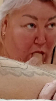 Stepmom Sucks My Dick Until Her Mouth Is Full of Cum