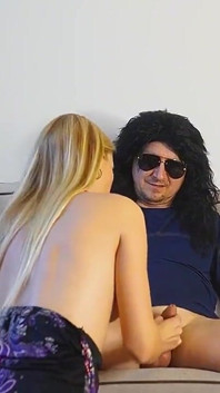 A Blonde MILF Ready to Deliver Finds His Pathetic Tiny Cock