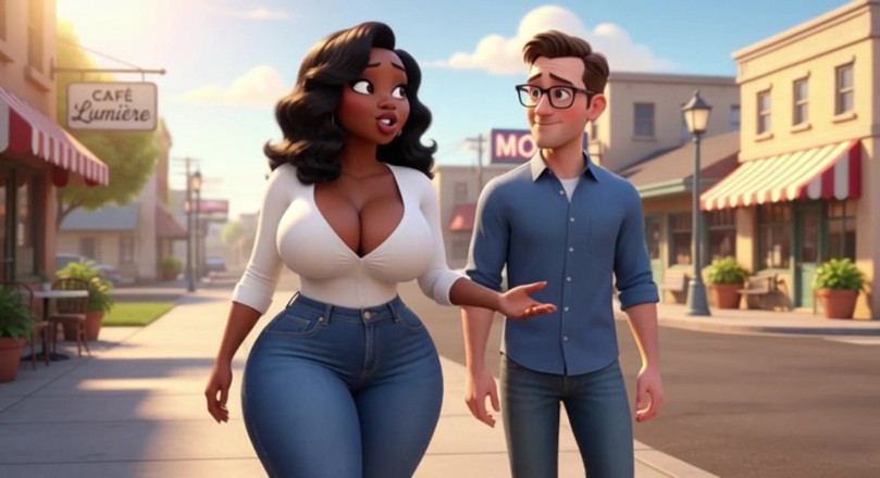 My night collection: Black Married Woman Cheats with Nerdy White Guy in Motel -...