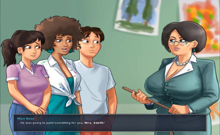 Hentai World: Summertime saga principal suddenly came in