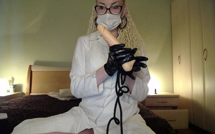Bad ass bitch: Medical Rp on Dildo: Balls Tied up, Butt Plug in...