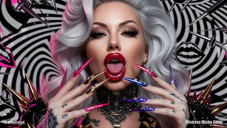 Goddess Misha Goldy: Aroma Claws Sniff, Hold, Stroke