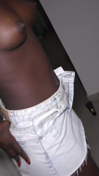 Ebony Teen Gets Filled up with Big White Cock and Creampie Amateur