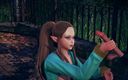 Waifu club 3D: Asked an elf girl to jerk off a big cock