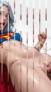 Lustrender Nude Elf Superheroine Slideshow - Pearl White Fantasy Glow