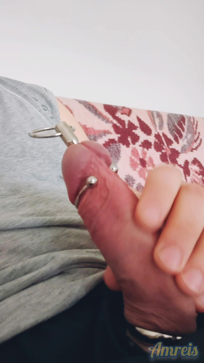 Amreis: Hardcore honění s ptákem a prstenem koulí! Mrdání ptáka urethra...