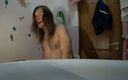 Boys in Action: Bathroom Anal Masturbation Ending with Own Cum Eating