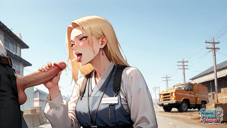 Femboy Hentai Haven: Огненный фембой трахает сквиртующую крошку в бикини в промышленном уличном сексе - беспризорное XXX порно!