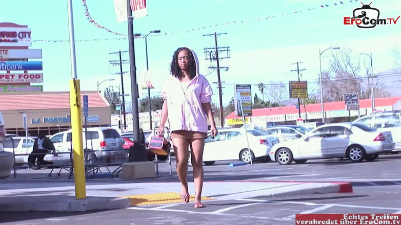 EroCom: Black babe pick up at the street for ebony sex