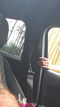 Flash Cock to a Girl in the Car!