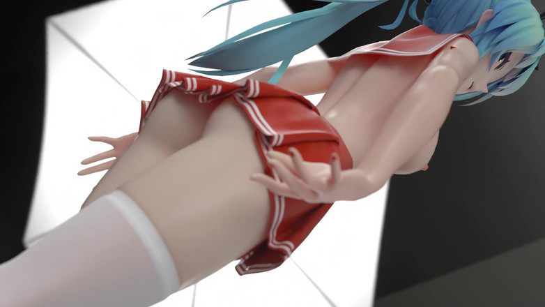 MikuMotion: [mmd] Cream Jk cu ciocolată; Uniformă sexy de studentă; Fustă...