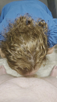 Wife Stopped Me on My Way to the Shower to Put My Cock in Her Mouth