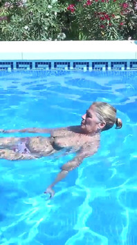 Auntjudys - Horny 64yo GILF Mrs. Marta Gets Naughty by the Pool