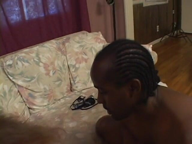 First Black Sexperience: Two black dicks fucking horny white slut