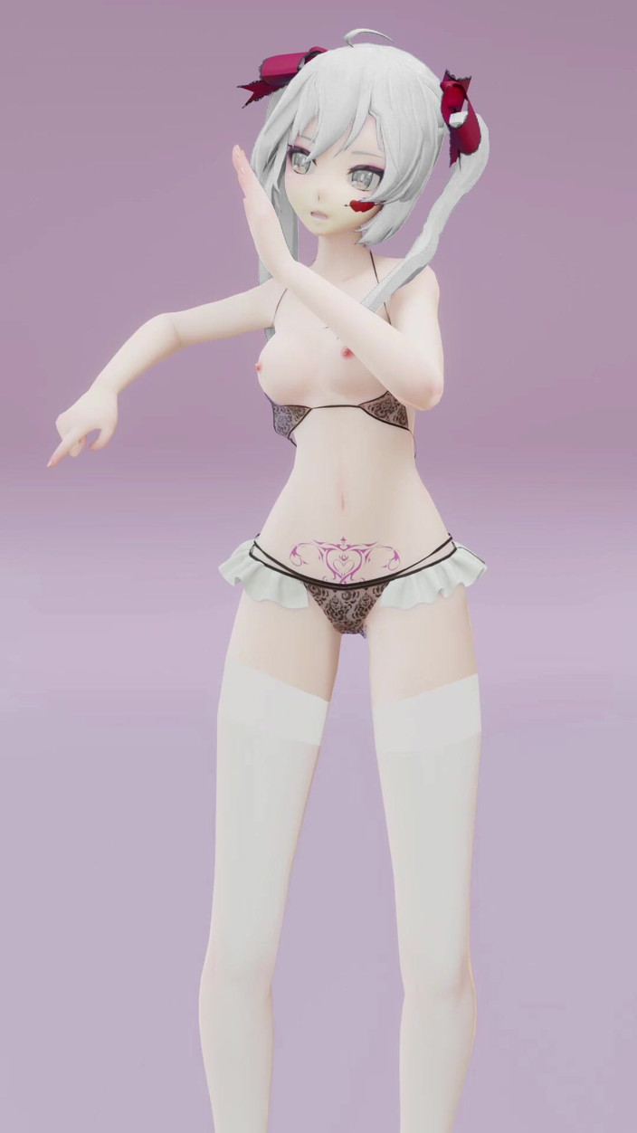 Smixix: Hatsune miku dancing renai sirkulasi mmd 3d - editan warna rambut putih...