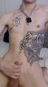 Endo Obeys Orders and Playing with His Nipples and Finally Cums