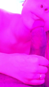 Behind the scenes teen blowjob