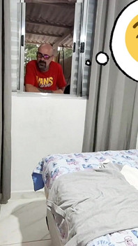Prank with Blindfolded Wife...cuckold Calls Neighbor to Participate.