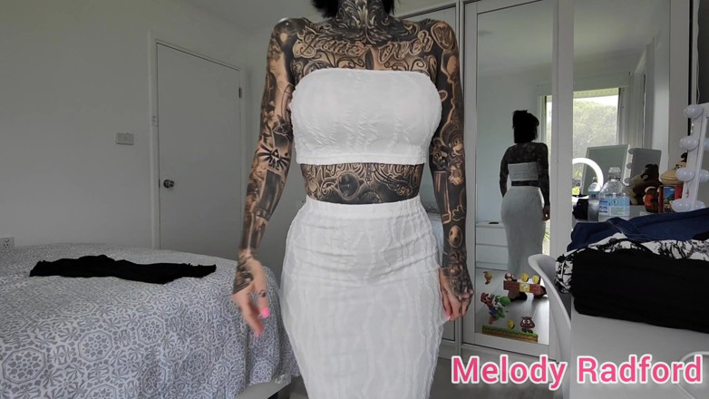 Melody Radford: Sheer Black Lingerie and Gym Tights Try on Haul Melody...