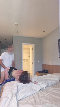 While My Husband Grills Outside, I Suck and Get Pounded by His Friend in the Room