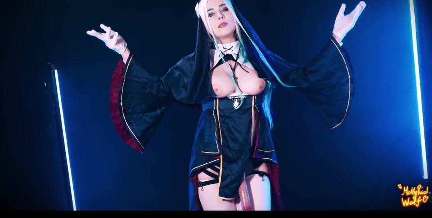 MollyRedWolf: I Lied to Nun and She Discipline Me with Pegging -...