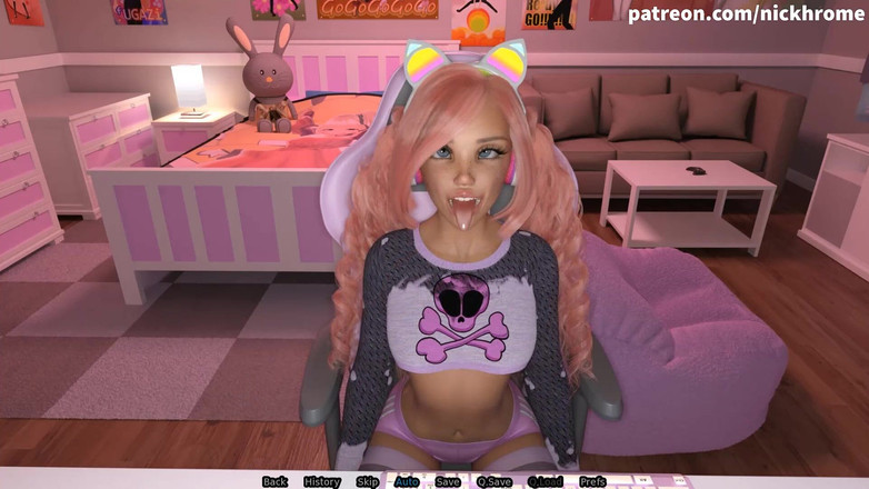 Visual Novels: 섹스봇 43 - 핫한 캠쇼